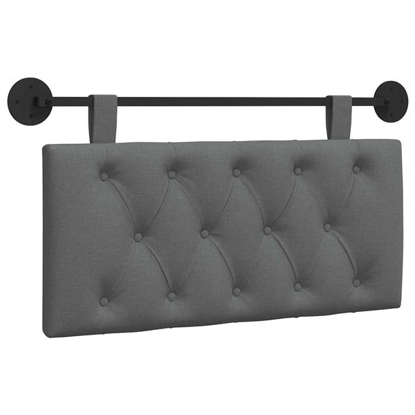 Grote foto vidaxl hangend hoofdbord donkergrijs stof antiek en kunst stoelen en banken
