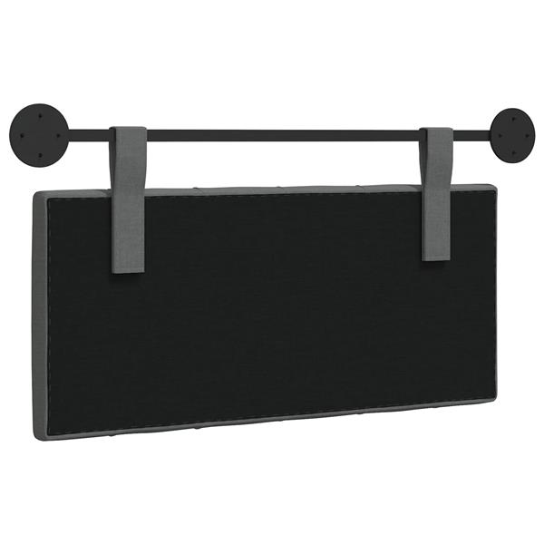 Grote foto vidaxl hangend hoofdbord donkergrijs stof antiek en kunst stoelen en banken