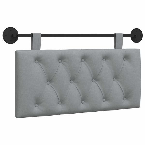 Grote foto vidaxl hangend hoofdbord lichtgrijs stof antiek en kunst stoelen en banken