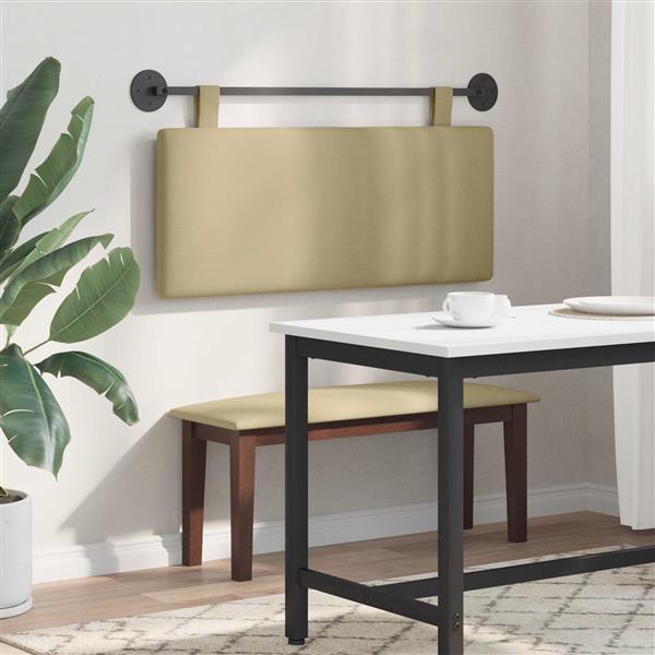 Grote foto vidaxl hangend hoofdbord katoen stof antiek en kunst stoelen en banken