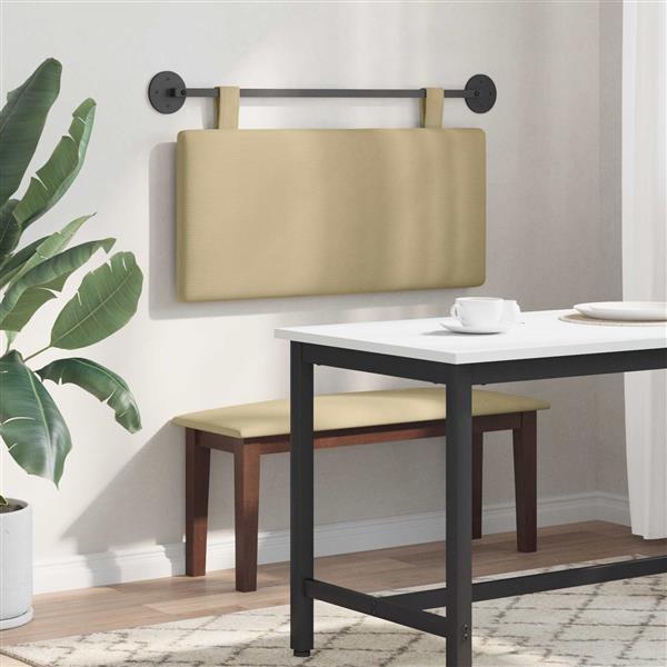 Grote foto vidaxl hangend hoofdbord katoen stof antiek en kunst stoelen en banken