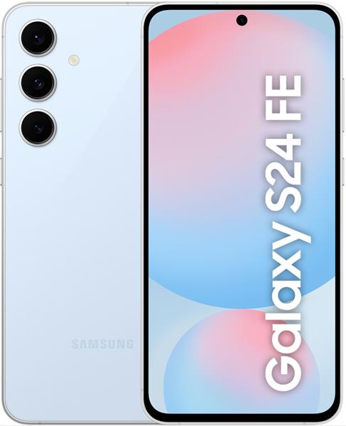 Grote foto nieuwstaat samsung galaxy s24 fe 5g 128gb model 2024 6.4 inch blauw 12 maanden garantie computers en software overige computers en software