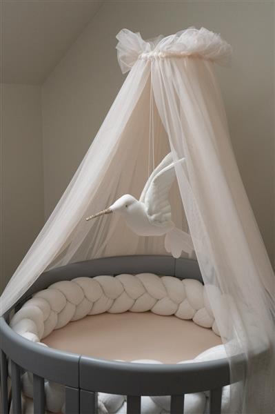 Grote foto multifunctioneel ovaal 7 in 1 babybed peuterbed incl. matras antraciet antraciet kinderen en baby complete kinderkamers