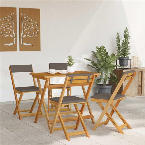Grote foto vidaxl bistrostoelen voor buiten 4 pcs donkergrijs 40 x 53 x 80 cm tuin en terras tuinmeubelen