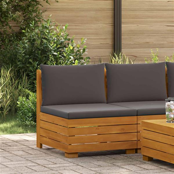 Grote foto vidaxl tuin midden sofa massief acaciahout bruin tuin en terras tuinmeubelen