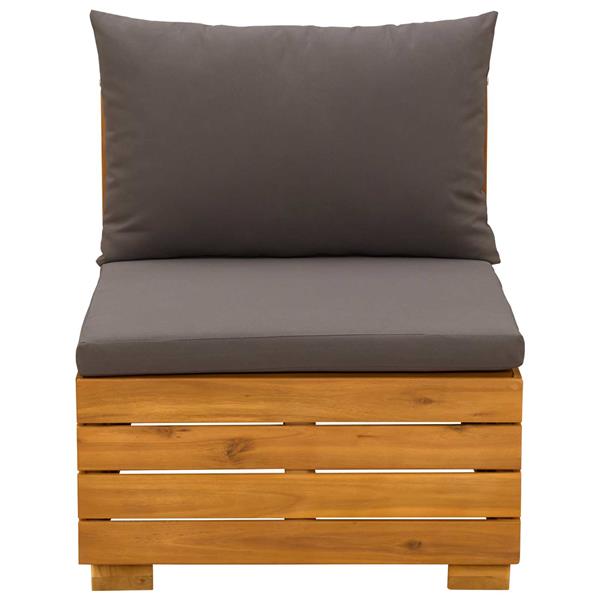 Grote foto vidaxl tuin midden sofa massief acaciahout bruin tuin en terras tuinmeubelen