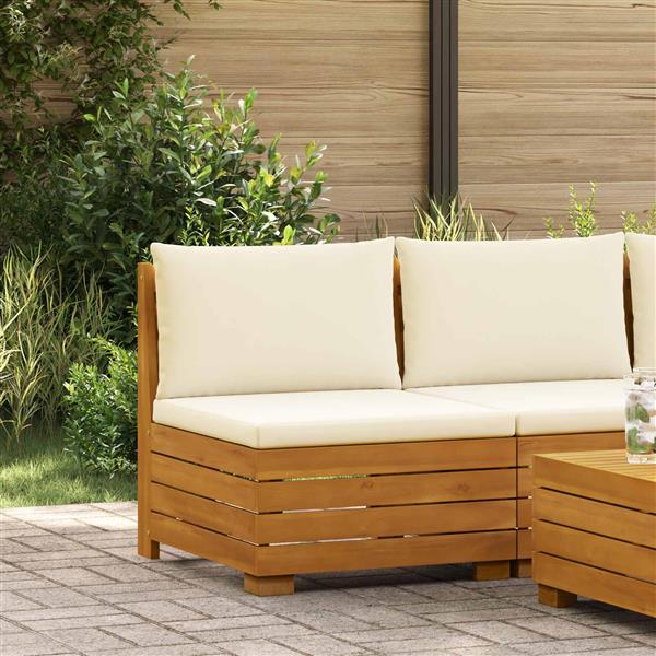 Grote foto vidaxl tuin midden sofa massief acaciahout bruin tuin en terras tuinmeubelen