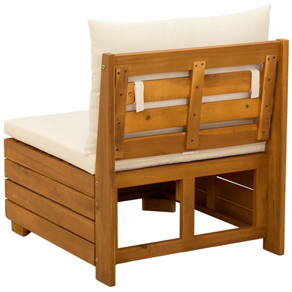 Grote foto vidaxl tuin midden sofa massief acaciahout bruin tuin en terras tuinmeubelen