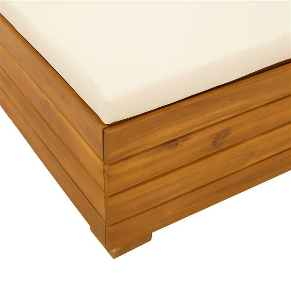 Grote foto vidaxl tuin midden sofa massief acaciahout bruin tuin en terras tuinmeubelen