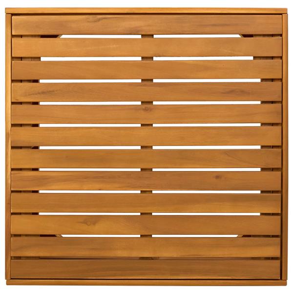 Grote foto vidaxl tuin bijzettafel massief acaciahout bruin 60 x 60 x 30 cm tuin en terras tuinmeubelen