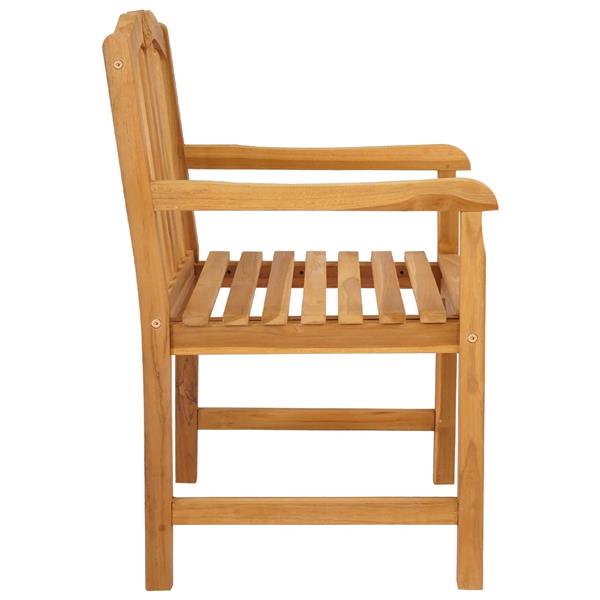 Grote foto vidaxl tuinstoel 2 pcs naturel 58 x 60 x 93 cm massief teakhout tuin en terras tuinmeubelen