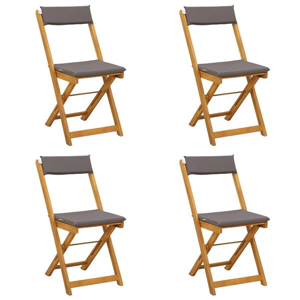 Grote foto vidaxl bistrostoelen voor buiten 4 pcs donkergrijs 40 x 53 x 80 cm tuin en terras tuinmeubelen