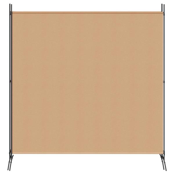 Grote foto vidaxl 4 panelen roomdivider beige 525 x 180 cm stof huis en inrichting overige huis en inrichting