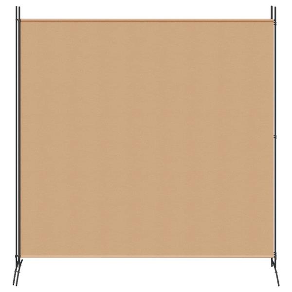 Grote foto vidaxl 2 panelen kamerscherm beige 348 x 180 cm stof huis en inrichting overige huis en inrichting