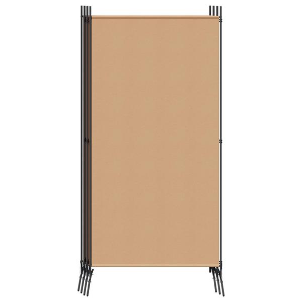 Grote foto vidaxl 6 panelen kamerscherm beige 520 x 180 cm stof huis en inrichting overige huis en inrichting