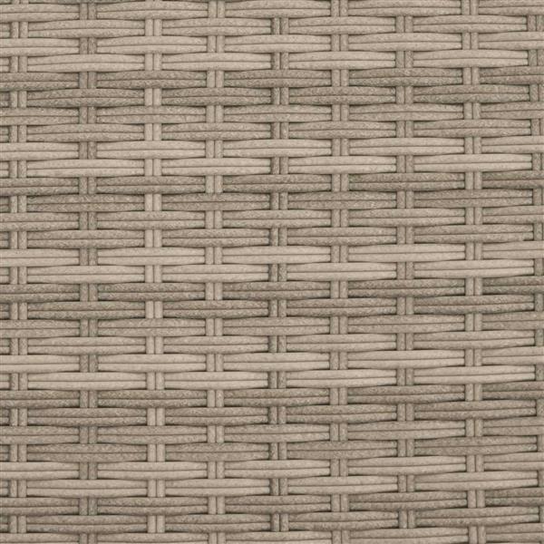 Grote foto vidaxl verstelbare tuinstoel met kussen licht grijs en donker grijs tuin en terras tuinmeubelen