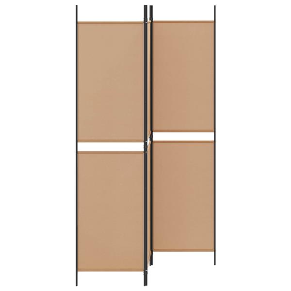 Grote foto vidaxl 3 panel room divider beige 150 x 200 cm stof huis en inrichting overige huis en inrichting
