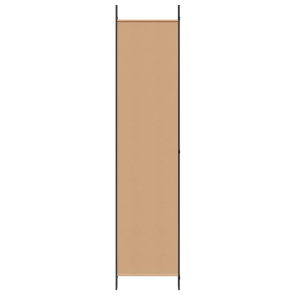 Grote foto vidaxl 5 panel room divider beige 250 x 220 cm stof huis en inrichting overige huis en inrichting