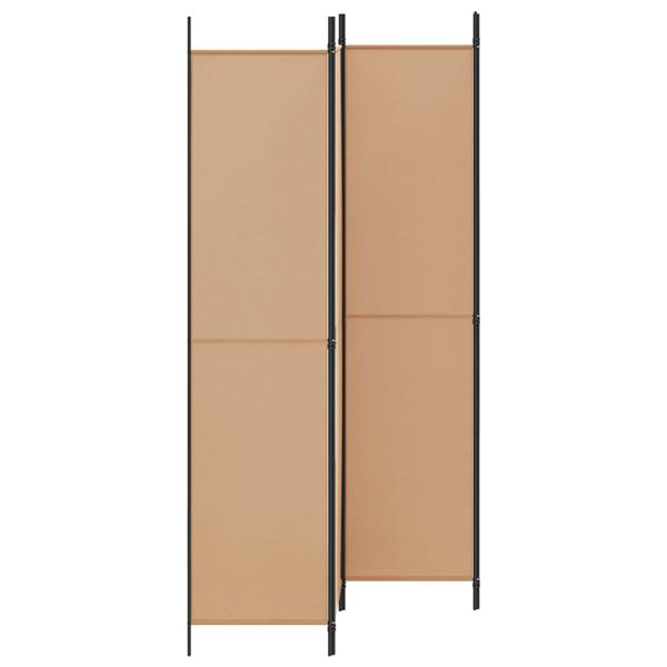 Grote foto vidaxl 4 panelen roomdivider beige 200 x 220 cm stof huis en inrichting overige huis en inrichting