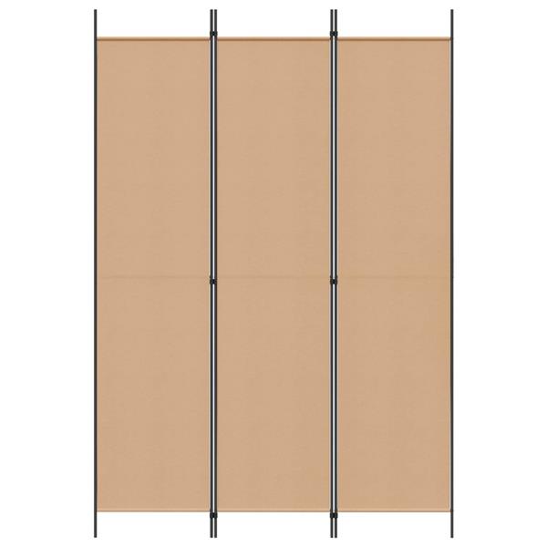 Grote foto vidaxl 3 panel room divider beige 150 x 220 cm stof huis en inrichting overige huis en inrichting