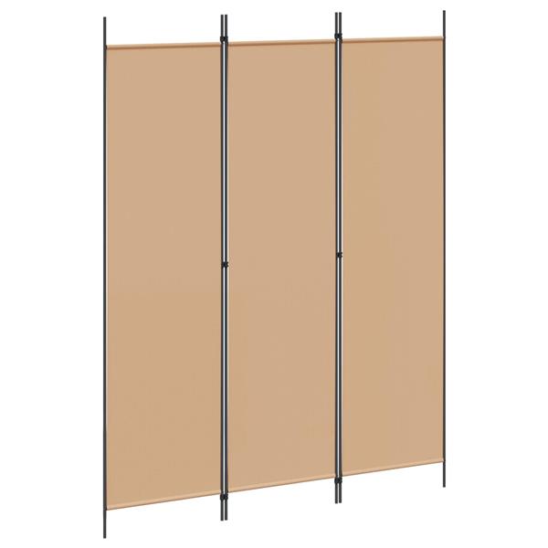 Grote foto vidaxl 3 panel room divider beige 150 x 200 cm stof huis en inrichting overige huis en inrichting