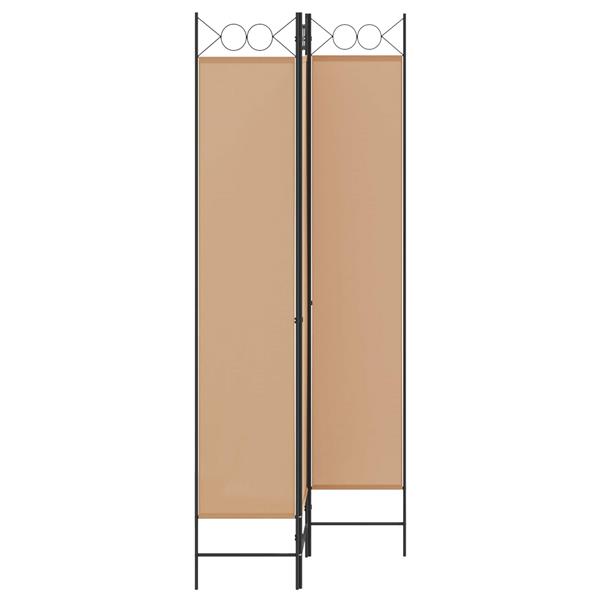 Grote foto vidaxl 3 panel room divider beige 120 x 220 cm stof huis en inrichting overige huis en inrichting