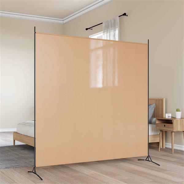 Grote foto vidaxl enkele paneel kamerverdeler beige 175 x 180 cm stof huis en inrichting overige huis en inrichting