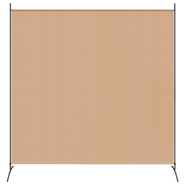 Grote foto vidaxl enkele paneel kamerverdeler beige 175 x 180 cm stof huis en inrichting overige huis en inrichting