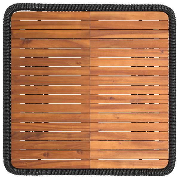 Grote foto vidaxl tuin eettafelset met kussen 3 pcs beige en cr me poly rattan tuin en terras tuinmeubelen