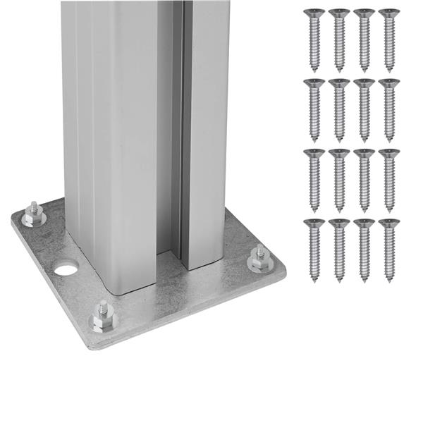 Grote foto vidaxl afvalcontainer ombouw bruin 85 x 85 x 115 cm aluminium en wpc tuin en terras overige tuin en terras