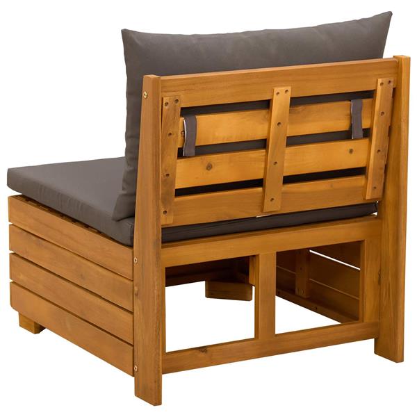 Grote foto vidaxl tuin midden sofa massief acaciahout bruin tuin en terras tuinmeubelen