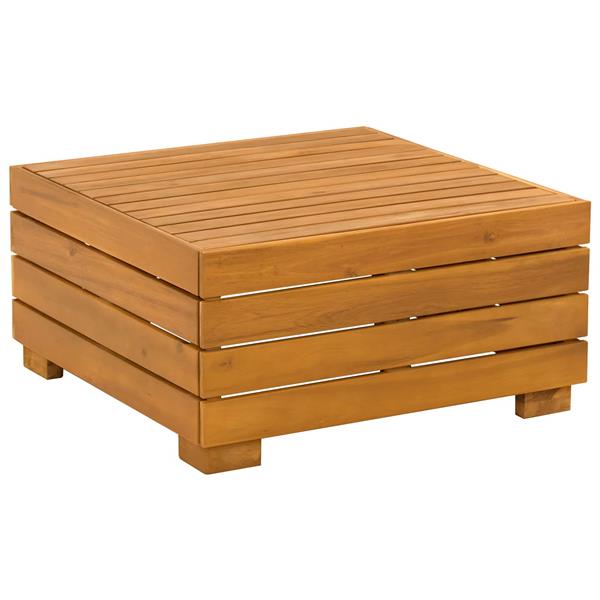 Grote foto vidaxl tuin loungeset met kussen 2 stuk bruin massief acaciahout tuin en terras tuinmeubelen