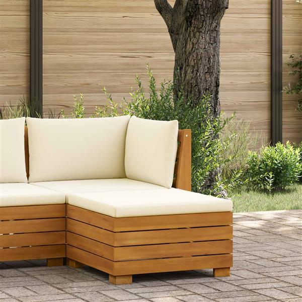 Grote foto vidaxl tuinvoetenbank massief acaciahout bruin tuin en terras tuinmeubelen