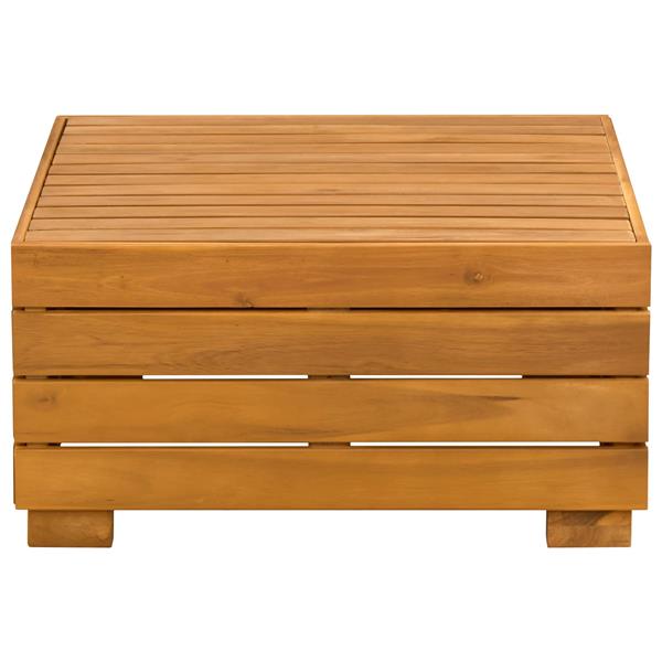 Grote foto vidaxl tuin bijzettafel massief acaciahout bruin 60 x 60 x 30 cm tuin en terras tuinmeubelen