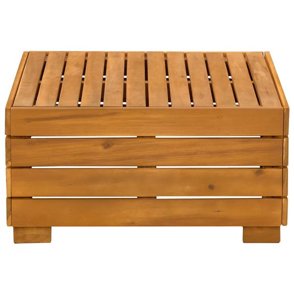 Grote foto vidaxl tuin bijzettafel massief acaciahout bruin 60 x 60 x 30 cm tuin en terras tuinmeubelen