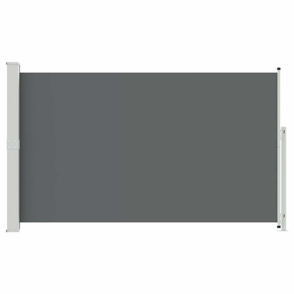 Grote foto vidaxl uittrekbaar zijscherm antracietkleurig 300 x 180 cm polyester tuin en terras overige tuin en terras