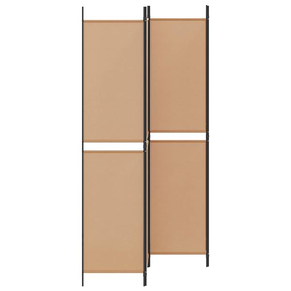Grote foto vidaxl 4 panelen roomdivider beige 200 x 220 cm stof huis en inrichting overige huis en inrichting