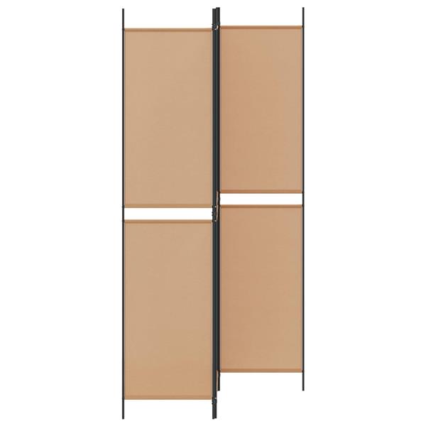 Grote foto vidaxl 3 panel room divider beige 150 x 220 cm stof huis en inrichting overige huis en inrichting
