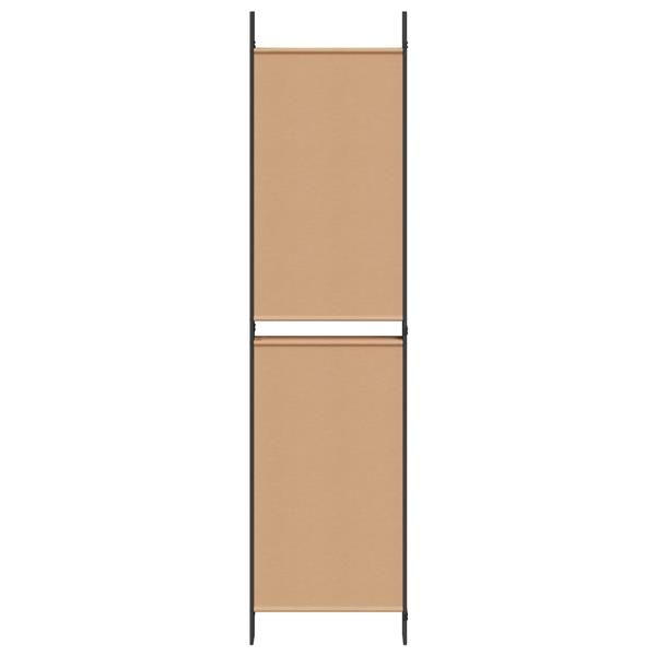 Grote foto vidaxl 6 panelen kamerscherm beige 300 x 200 cm stof huis en inrichting overige huis en inrichting