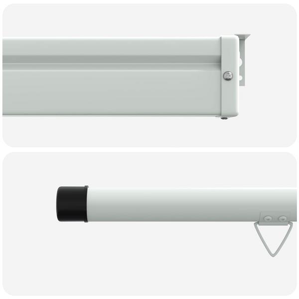 Grote foto vidaxl zijscherm balkon 100 polyester ijzer staal tuin en terras overige tuin en terras