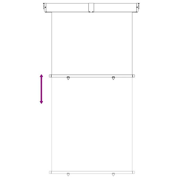 Grote foto vidaxl zijscherm balkon 100 polyester ijzer staal tuin en terras overige tuin en terras