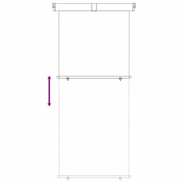 Grote foto vidaxl zijscherm balkon 100 polyester ijzer staal tuin en terras overige tuin en terras