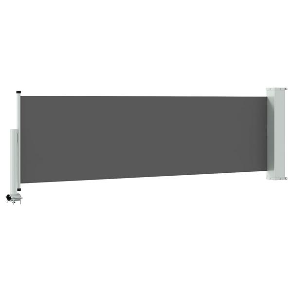 Grote foto vidaxl zijkant luifel 100 polyester ijzer staal tuin en terras overige tuin en terras