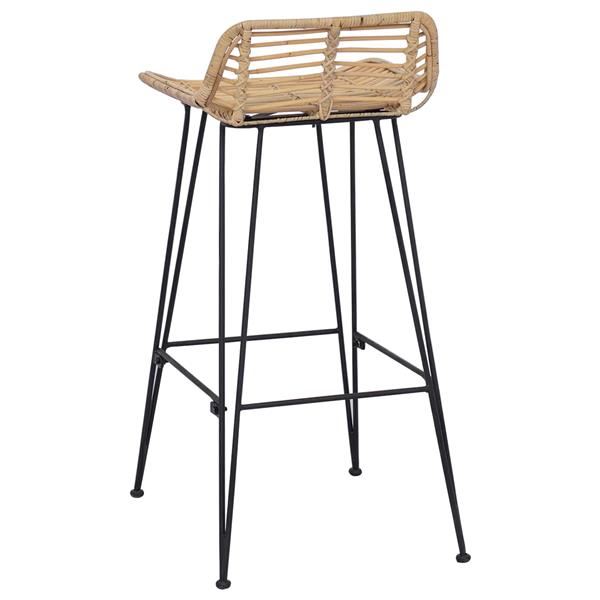 Grote foto vidaxl barkruk 44 x 46 x 91 cm staalstaaf dia 10mm huis en inrichting krukken en barkrukken