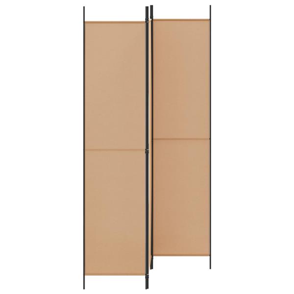 Grote foto vidaxl 3 panel room divider beige 150 x 220 cm stof huis en inrichting overige huis en inrichting