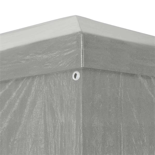 Grote foto vidaxl partytent 1200 x 300 x 255 cm lichtgrijs pe en staal tuin en terras overige tuin en terras