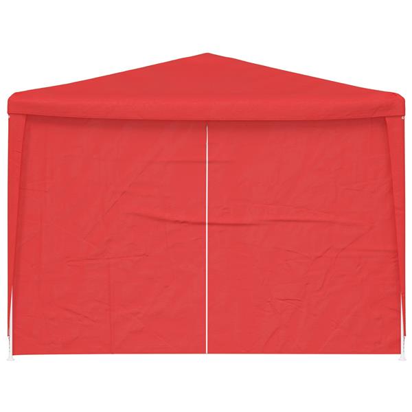 Grote foto vidaxl partytent 900 x 300 x 255 cm rood pe en staal tuin en terras overige tuin en terras