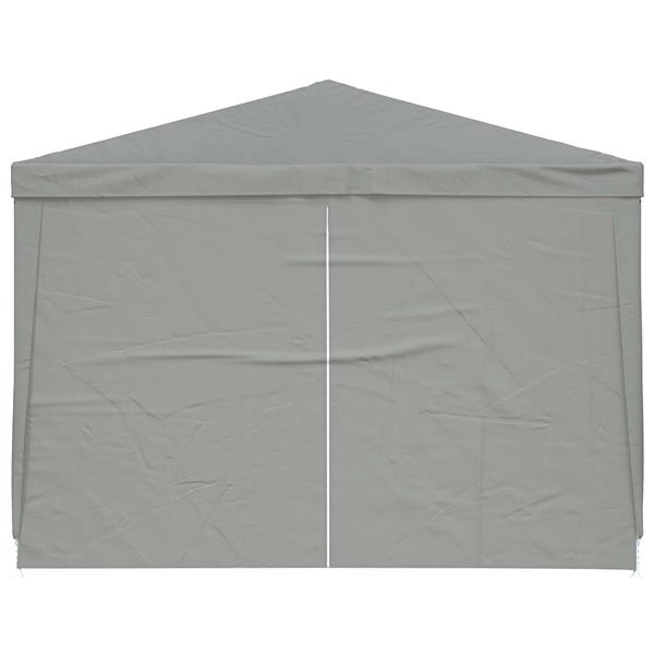 Grote foto vidaxl partytent 300 x 300 x 255 cm lichtgrijs pe en staal tuin en terras overige tuin en terras