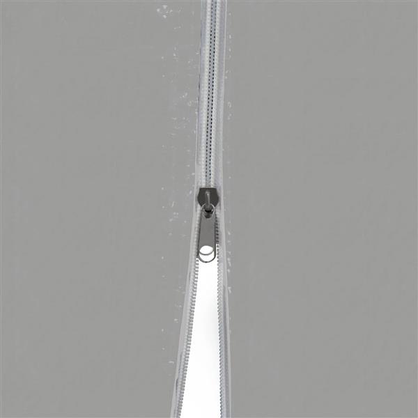 Grote foto vidaxl partytent 300 x 300 x 255 cm lichtgrijs pe en staal tuin en terras overige tuin en terras