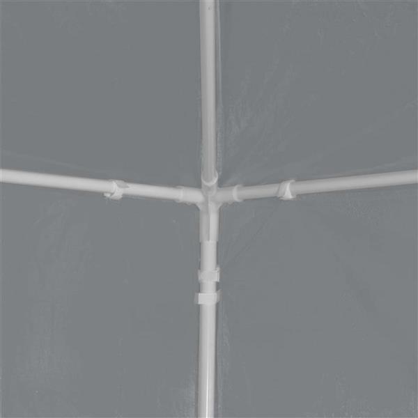 Grote foto vidaxl partytent 300 x 300 x 255 cm lichtgrijs pe en staal tuin en terras overige tuin en terras